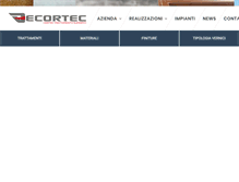 Tablet Screenshot of centrotrattamentosuperfici.it